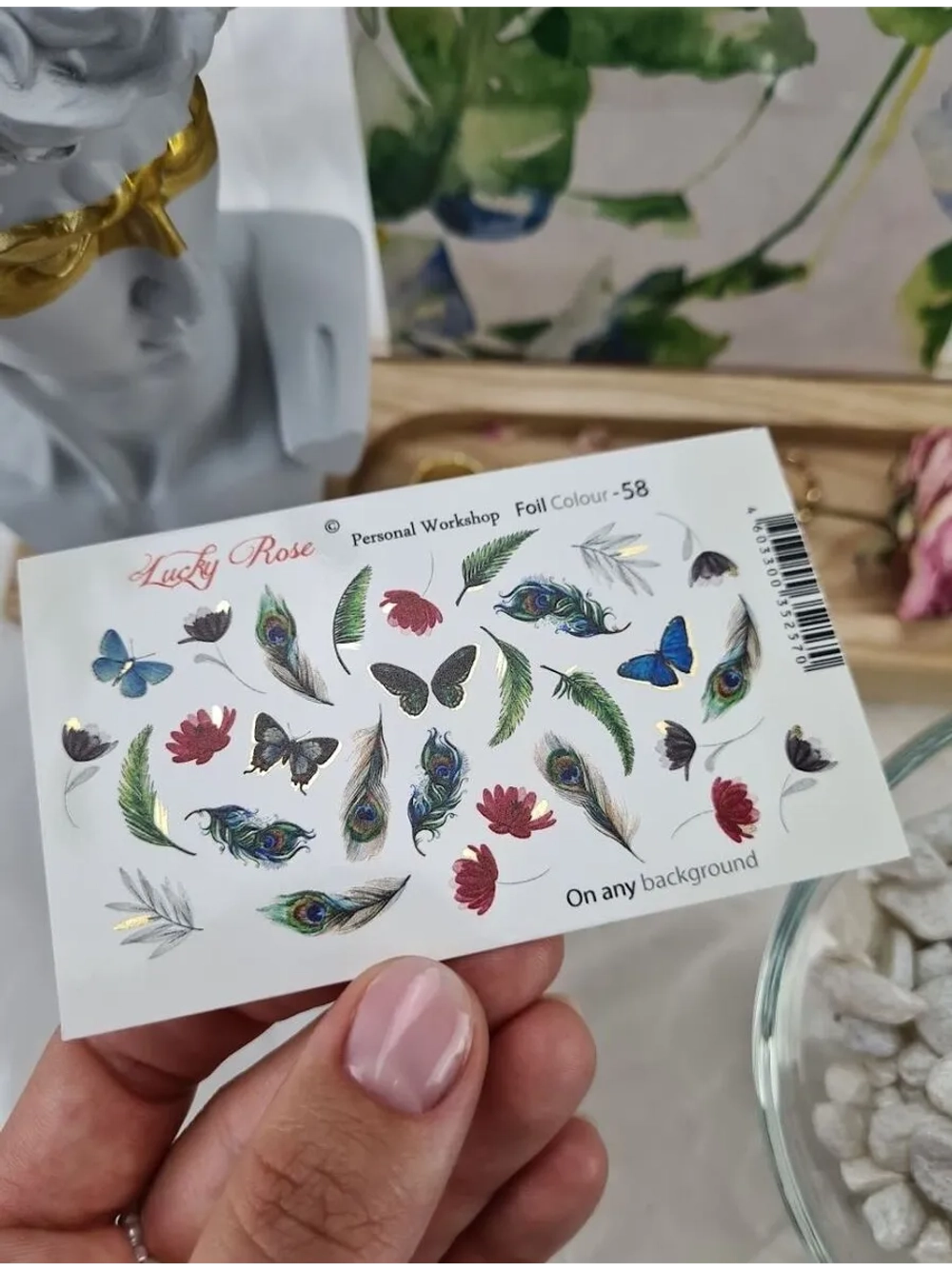 Набор слайдеры 2шт Lucky Rose. Foil 058, 059