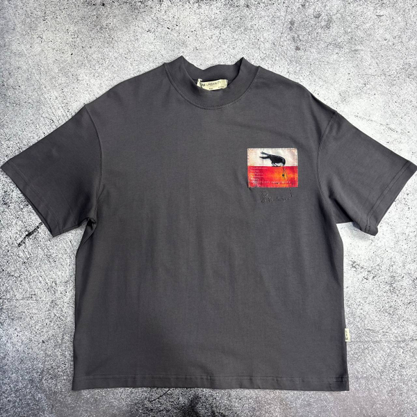 Футболка Saw logo bird dark grey