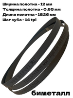 Полотно ленточное биметаллическое 12х0,65х1826 мм 14tpi для BELMASH WBS-254/2