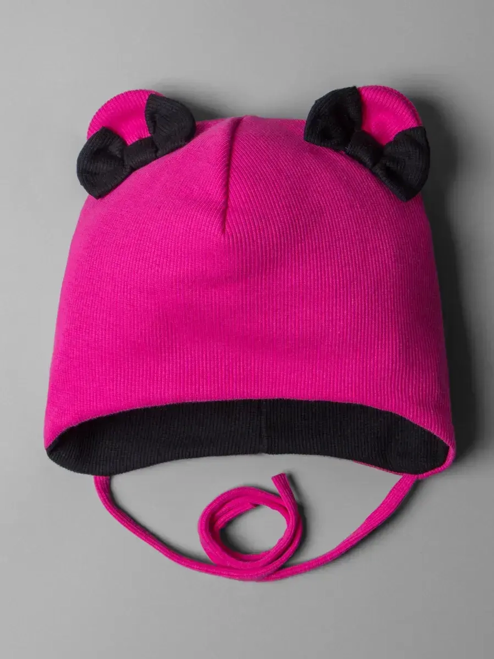 Шапка для девочки на осень с ушками