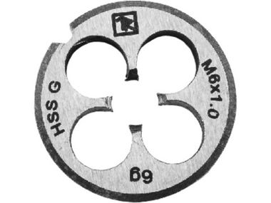 MD1015 Плашка D-COMBO круглая ручная М10х1.5, HSS, Ф30х11 мм