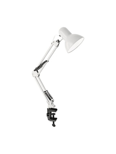 Светильник настольный UF-312P С01 230В 60Вт струбцина бел. Ultraflash 12894