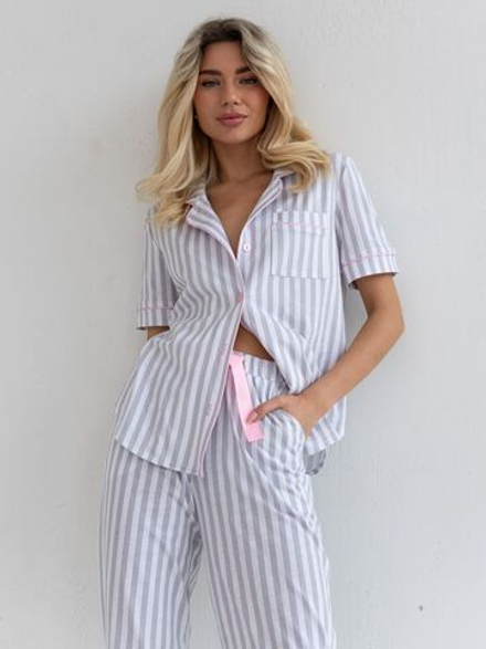 Пижама штаны+рубашка к/р 0245