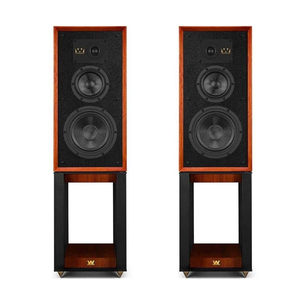 Полочная акустическая система со стойками Wharfedale Super Linton (with stand) Mahogany Red