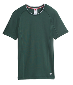 Мужская теннисная футболка Wilson Players Seamless Crew 2.0 - зеленый