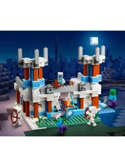 Конструктор Майнкрафт Ледяной замок 499 деталей