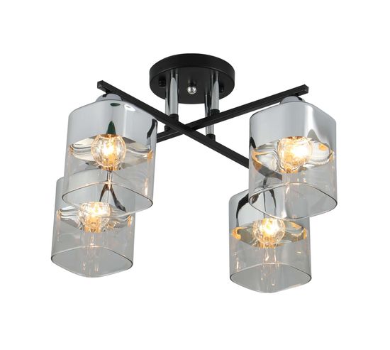 07275/4 BLACK+CHROME (2) Люстра (RL) #