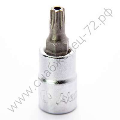 2025TH25 короткая торцевая вставка с отверстием 1/4" TORX ТH25