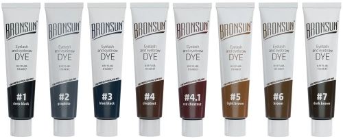 Краска для ресниц и бровей гелевая BRONSUN, 15 мл