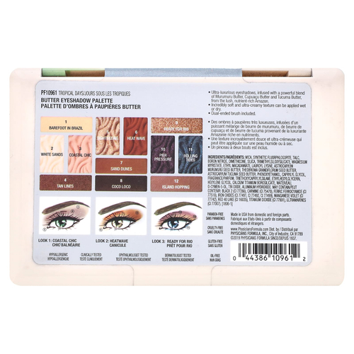 Physicians Formula, Палитра теней для век с маслом, PF10961 Tropical Days, 15,6 г (0,55 унции)