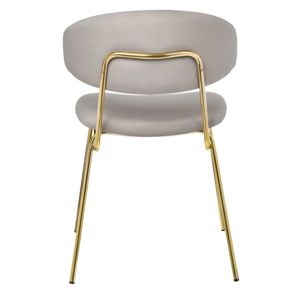 Стул Bradex Home Elle серый с золотыми ножками RF 0781