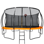 Каркасный батут с баскетбольным кольцом и лестницей, диаметр 8 фт
