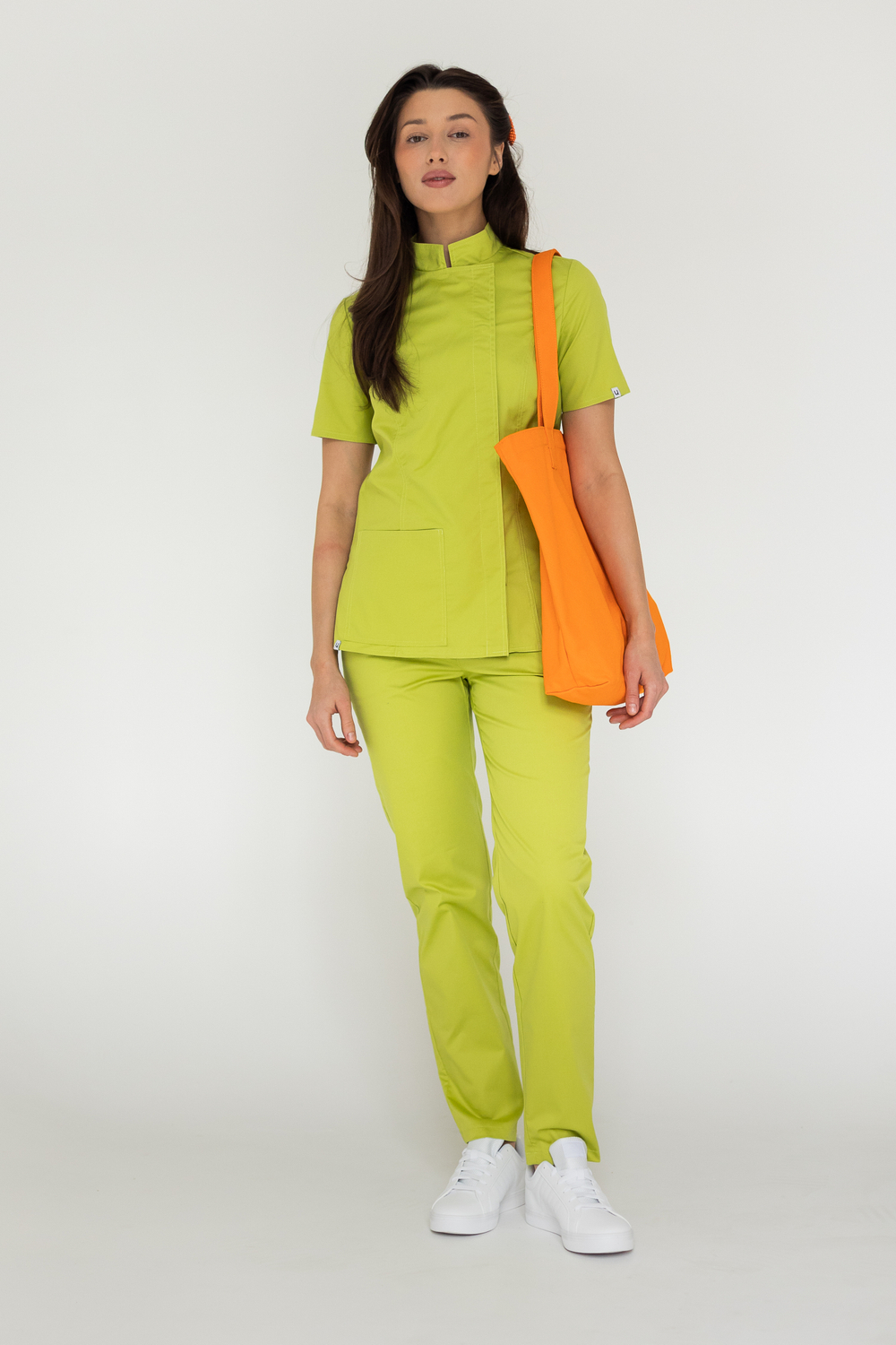 Блуза женская м222 toray стретч лайм0933