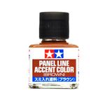 Краска для финальной отделки модели Tamiya, Accent Color, Коричневая (Brown), смывка 40мл