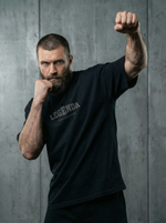 Футболка оверсайз хлопковая черная Legenda Клятва