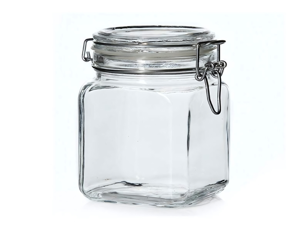 Банка "Kremlin" 750мл квадратная с фиксатором