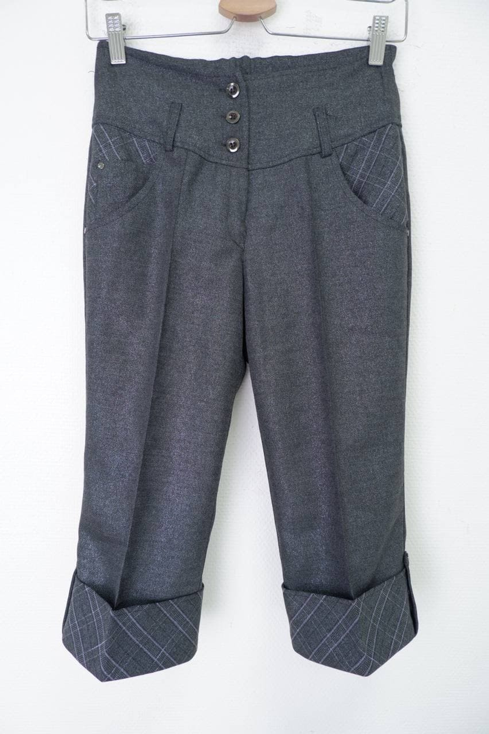 Бриджи с подворотом 42 размер