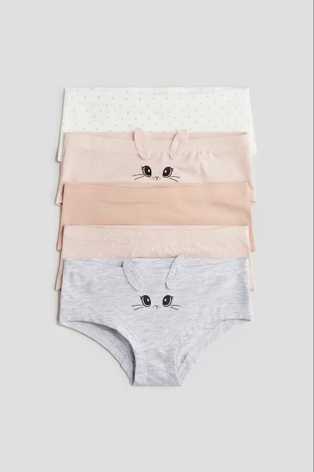H&M Набор из пяти пар трусиков, розовый