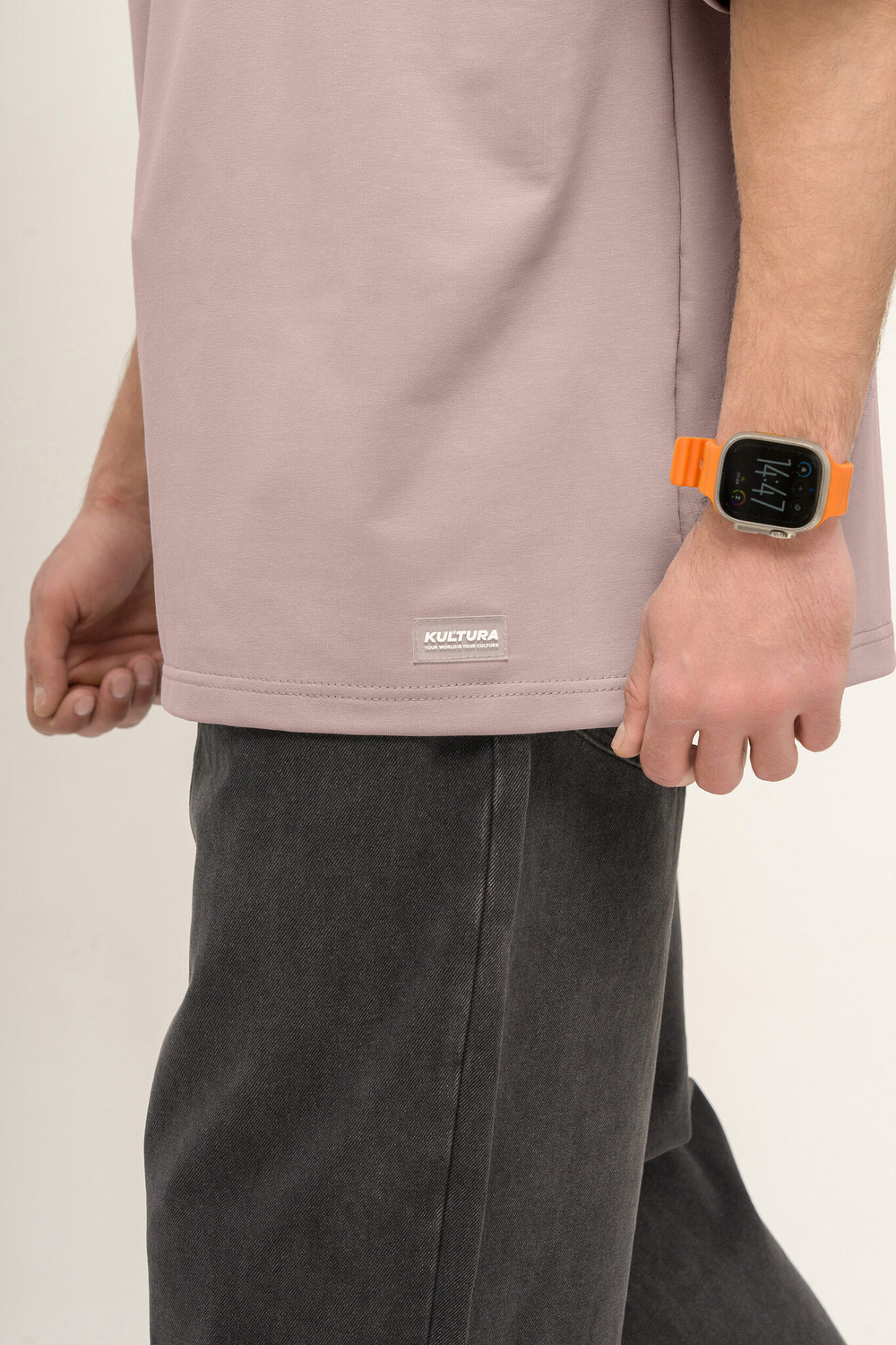 Футболка KUL'TURA OverSize "Basic" Розовый Темный