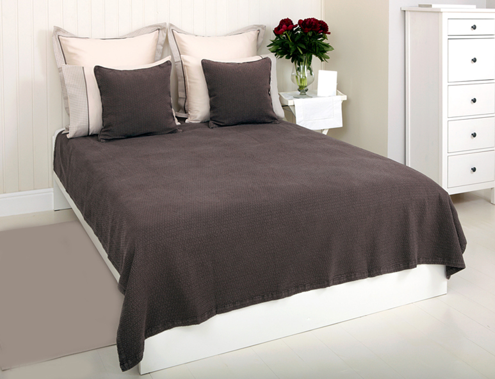 Покрывало 210х240 Luxberry Brick коричневое Португалия