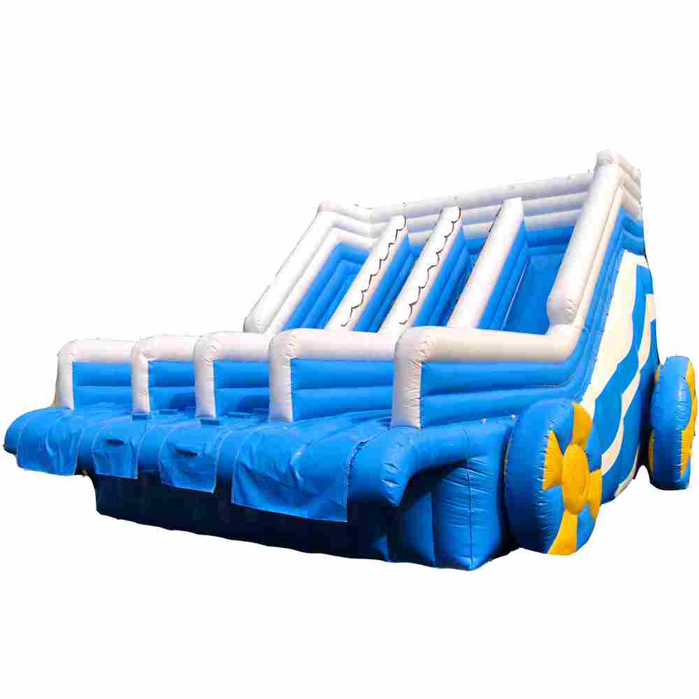 Надувная водная горка для бассейна «Голубая волна», 9*6*5 м