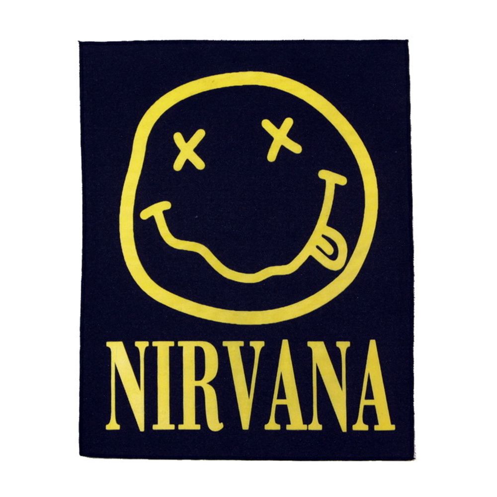 Нашивка спиновая Nirvana смайлик (092)