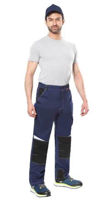 Брюки "Фаворит-Мега" : т.синий с чёрным и васил., СОП, тк.Rodos - ПОД ЗАКАЗ