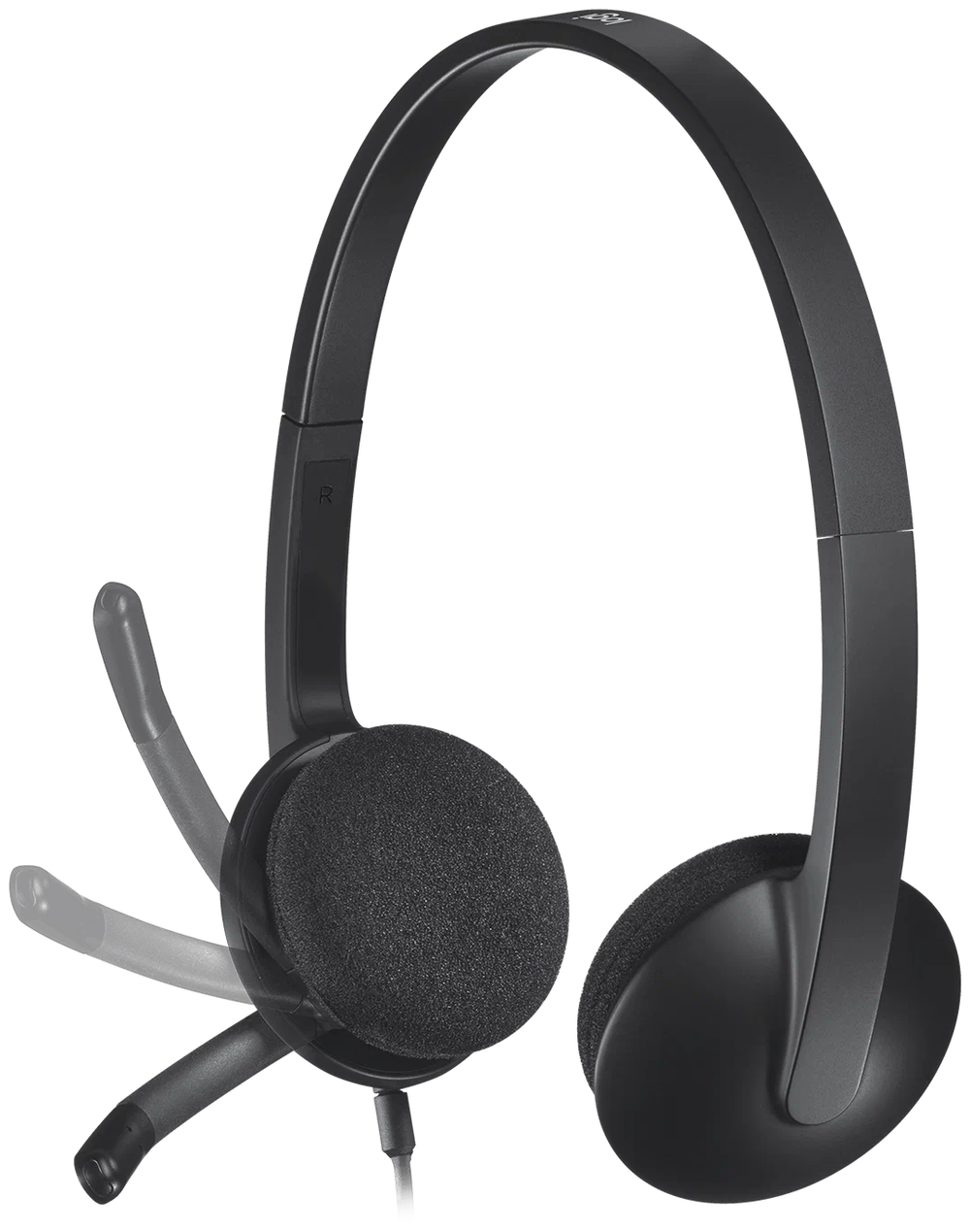 Компьютерная гарнитура Logitech USB Headset H340, черный