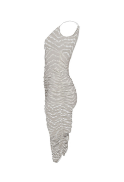 Платье со сборками на юбке 03-14SS