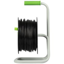 Удлинитель силовой ЭРА GREEN LINE KAT-2x1.5-50m Greenline на катушке пластик 4 розетки без заземления 50м ПВС 2x1.5мм2 | Силовые удлинители