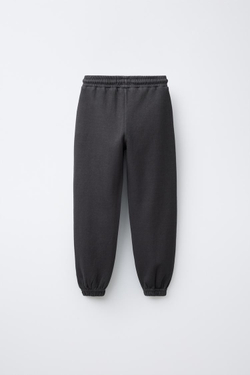 ZARA КОМПЛЕКТ ИЗ ТОЛСТОВКИ И БРЮК ИЗ ТКАНИ ИНТЕРЛОК, АНТРАЦИТОВО-СЕРЫЙ