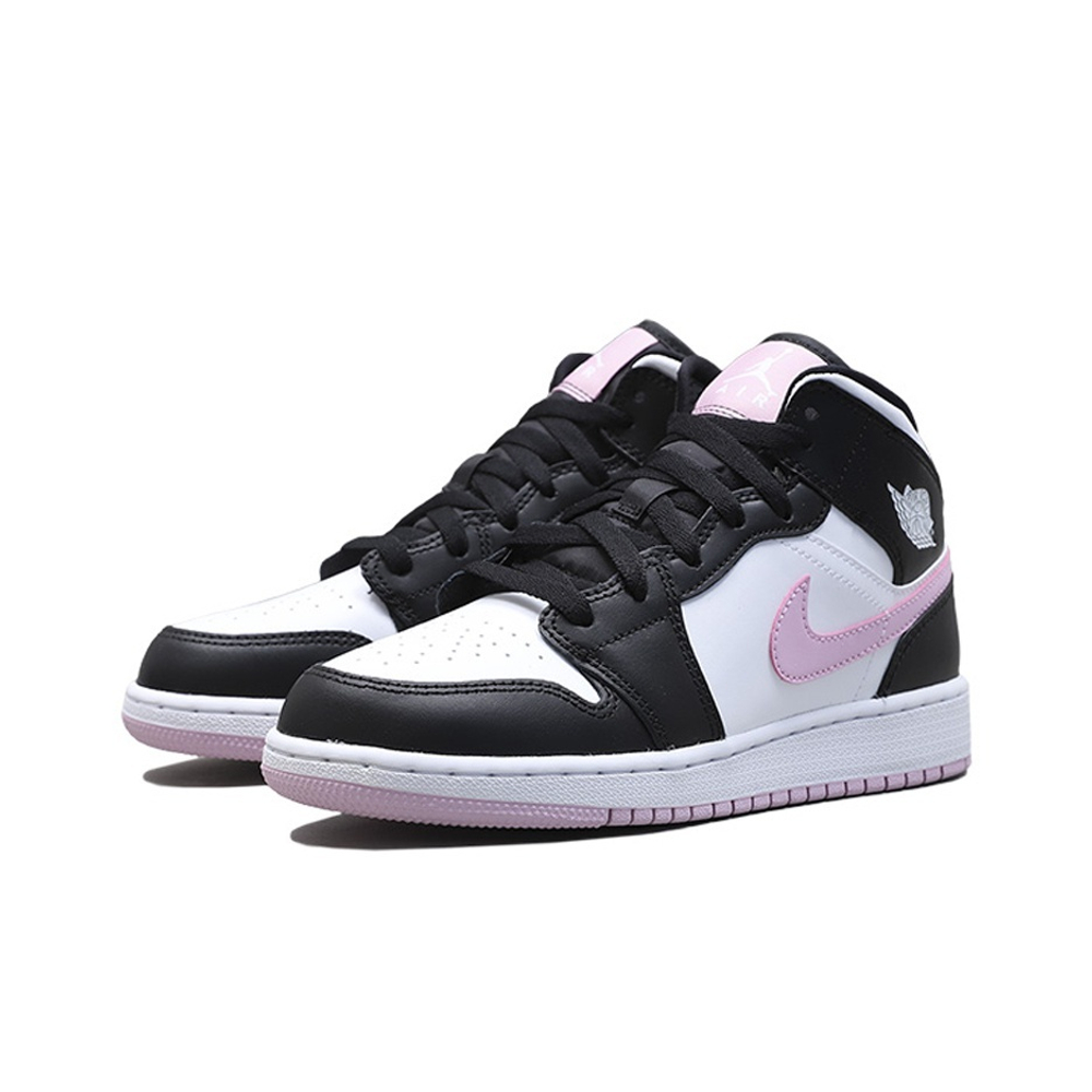 Кроссовки Air Jordan 1 Mid White Light Arctic Pink