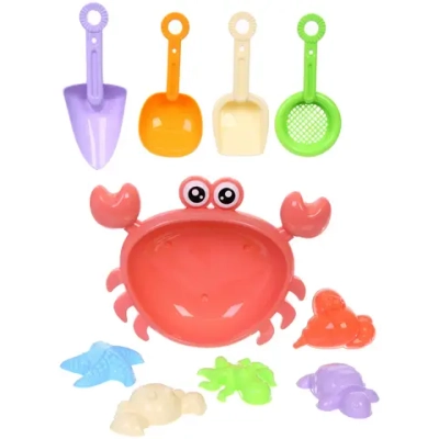 Набор для игры в песочнице «Крабик», 22*18 см, 10 предметов