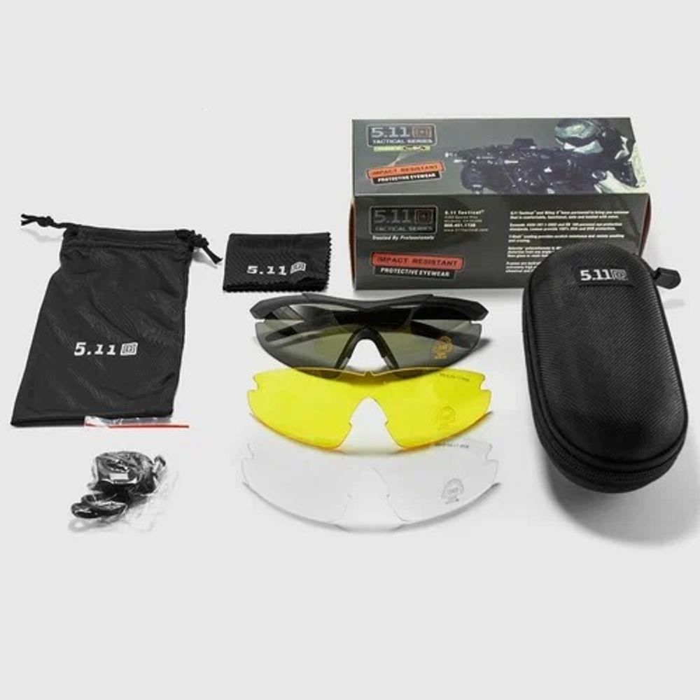 Тактические очки 5.11 Tactical 3 сменные линзы