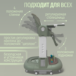 Стульчик для кормления, ходунки, качели 5в1 Bubago William зеленый