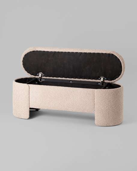 Банкетка Taks с местом для хранения букле капучино