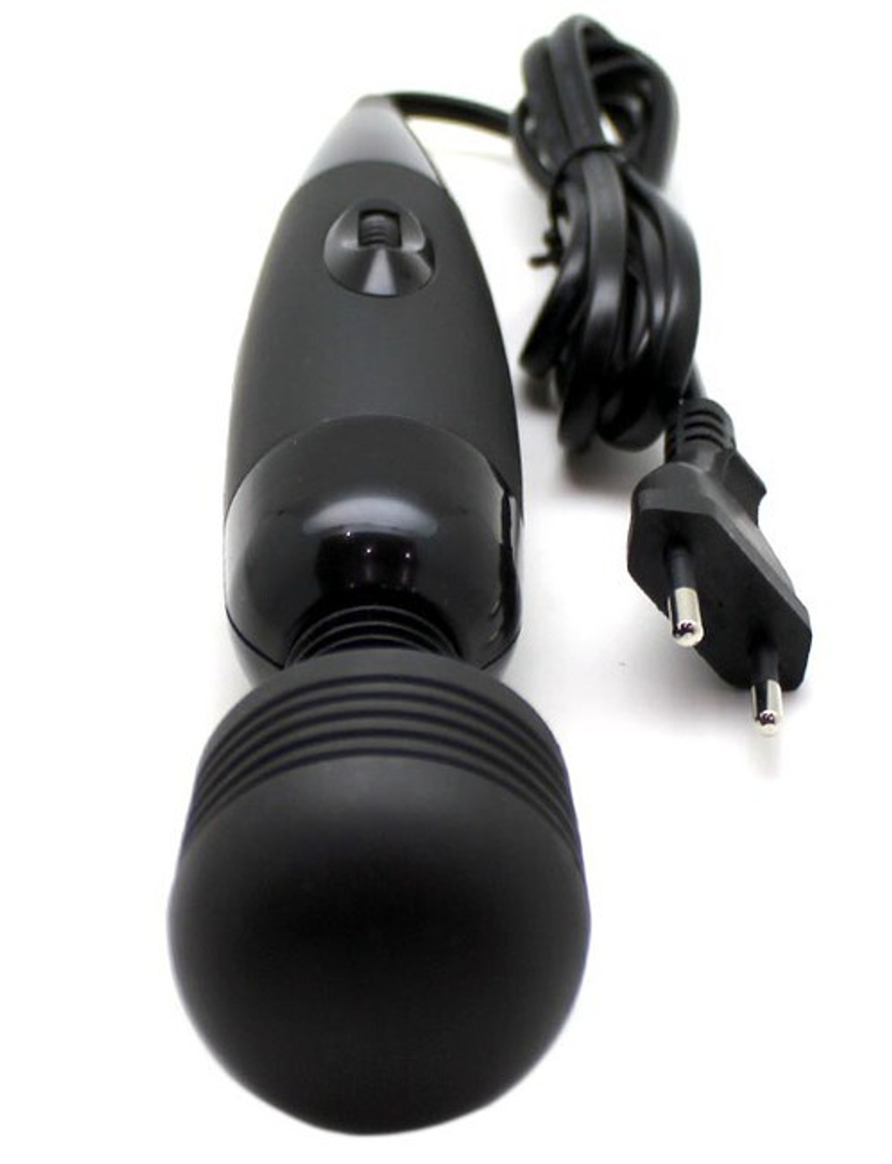 Супер-вибромассажер для принудительного оргазма из серии BDSM , чёрный (Цвет: черный)