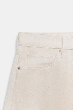 ZARA ДЖИНСЫ ZW COLLECTION CULOTTE СО СРЕДНЕЙ ПОСАДКОЙ, КАМЕННО-СЕРЫЙ