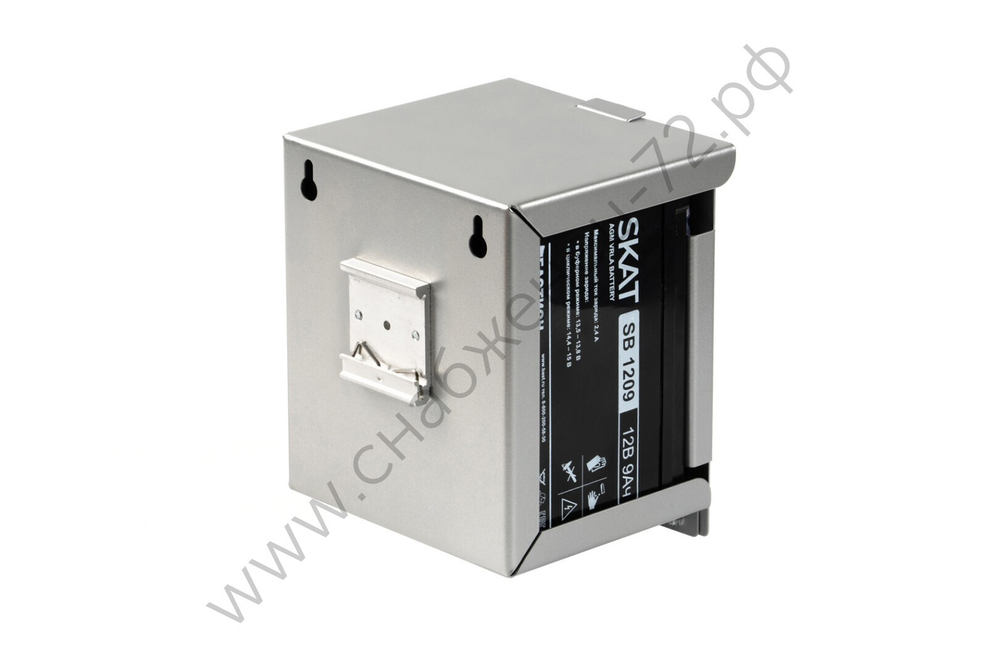 SKAT BC 24/9 DIN блок батарейный, 24В, емкость 9Ач, 2 АКБх9Ач