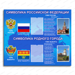 Стенд Символика РФ и Выборга с карманами 716
