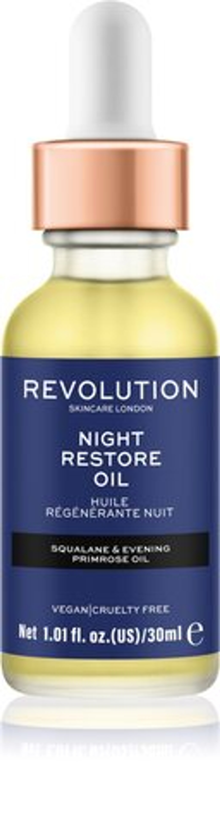 Revolution Skincare Night Restore Oil - осветляющее и увлажняющее масло /   30  ml  / GTIN 5057566120548