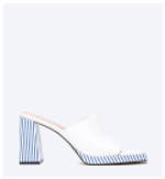 800177B-YP white/blue-24L Женские сабо летние 