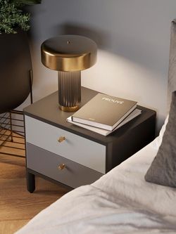 Лампа настольная Stone, Ø27х35 см, черная/золотистая