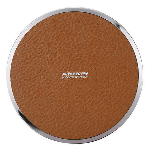 Беспроводная зарядка с имитацией кожи коричневого цвета Magic Disk 3 от Nillkin