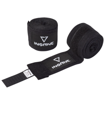 Бинт боксерский CRUSHER, хлопок, черный, 3,5 м