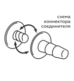 Насадка гигант для страпона Platinum 9 с коннектором 24,5 см