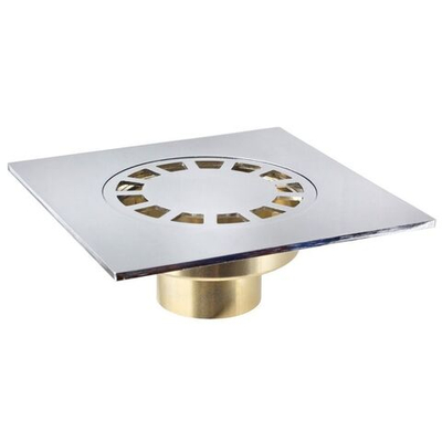 Трап канализационный прямой, 150х150 мм, MasterProf, хром, 110002