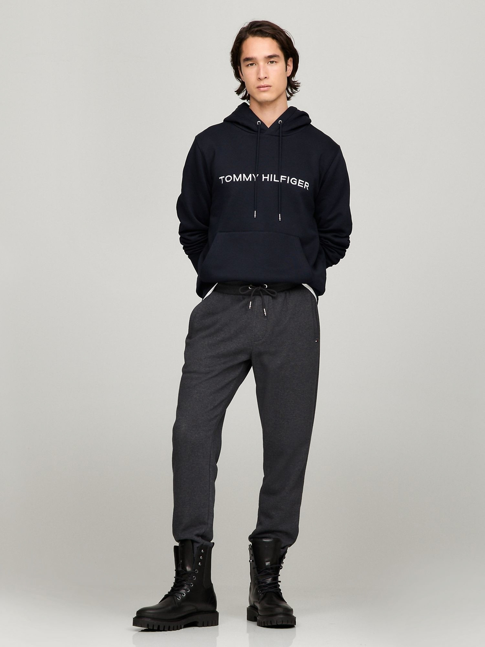 Худи Tommy Hilfiger Embroidered Tommy Icon Logo Navy