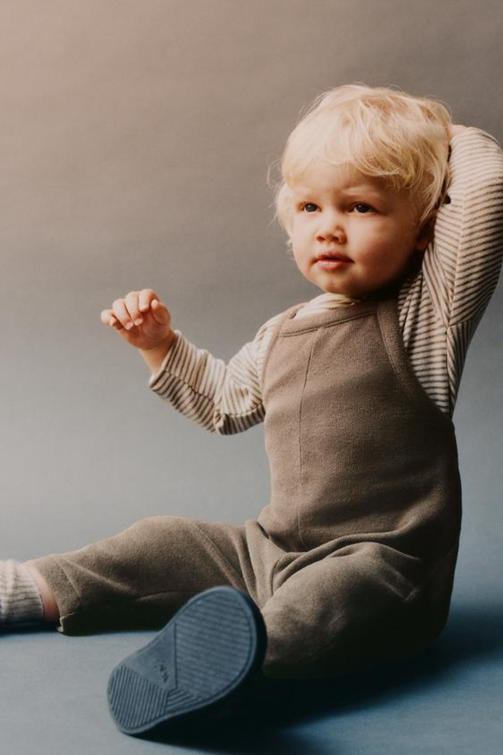 ZARA КОМБИНЕЗОН ИЗ МЯГКОЙ ТКАНИ, РЫЖЕВАТО-КОРИЧНЕВЫЙ