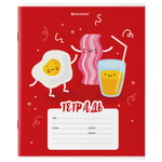 Тетрадь 18 л. BRAUBERG клетка обложка картон "Tasty food" (40 штук в упаковке)